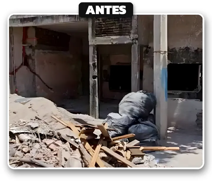 Fachada: antes de la remodelación