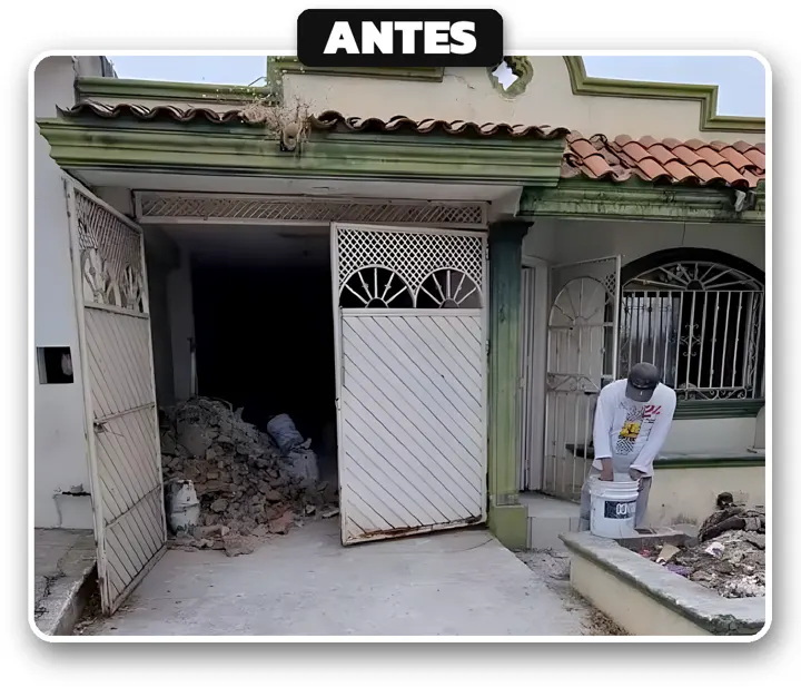 Fachada: antes de la remodelación