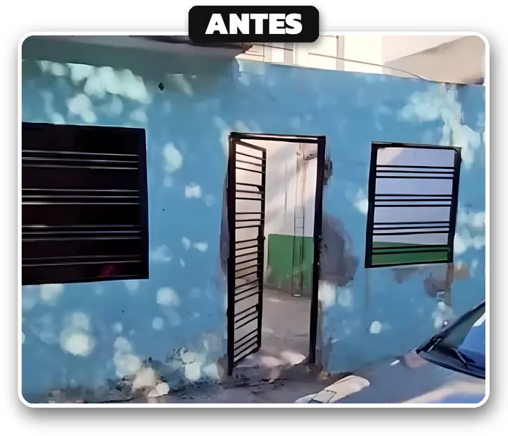 Fachada: antes de la remodelación