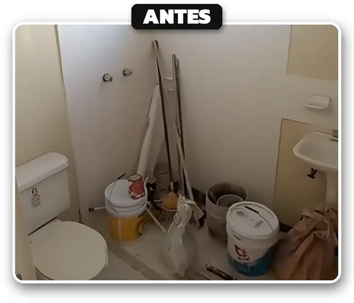 Baño: antes de la remodelación