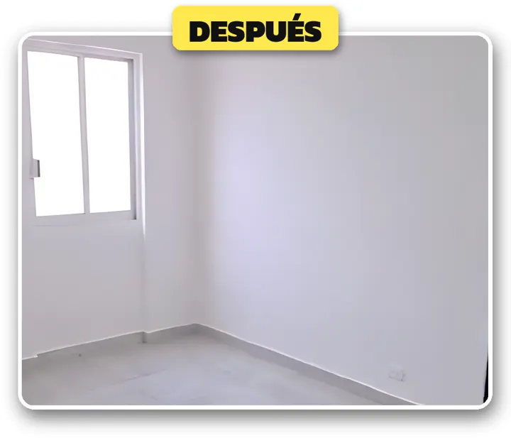 Recámara: después de la remodelación
