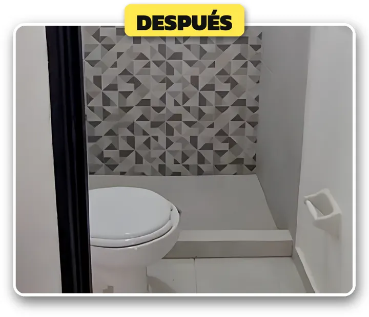 Baño: después de la remodelación