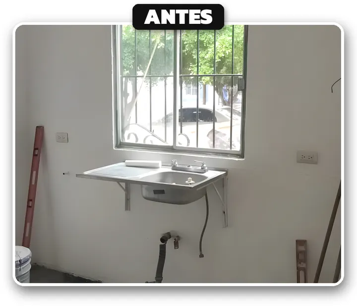 Cocina: antes de la remodelación